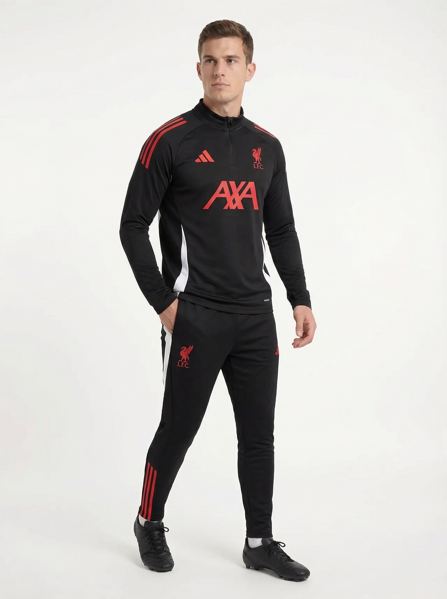 2025/2026 LIVERPOOL BLACK AND RED TRACKSUIT
