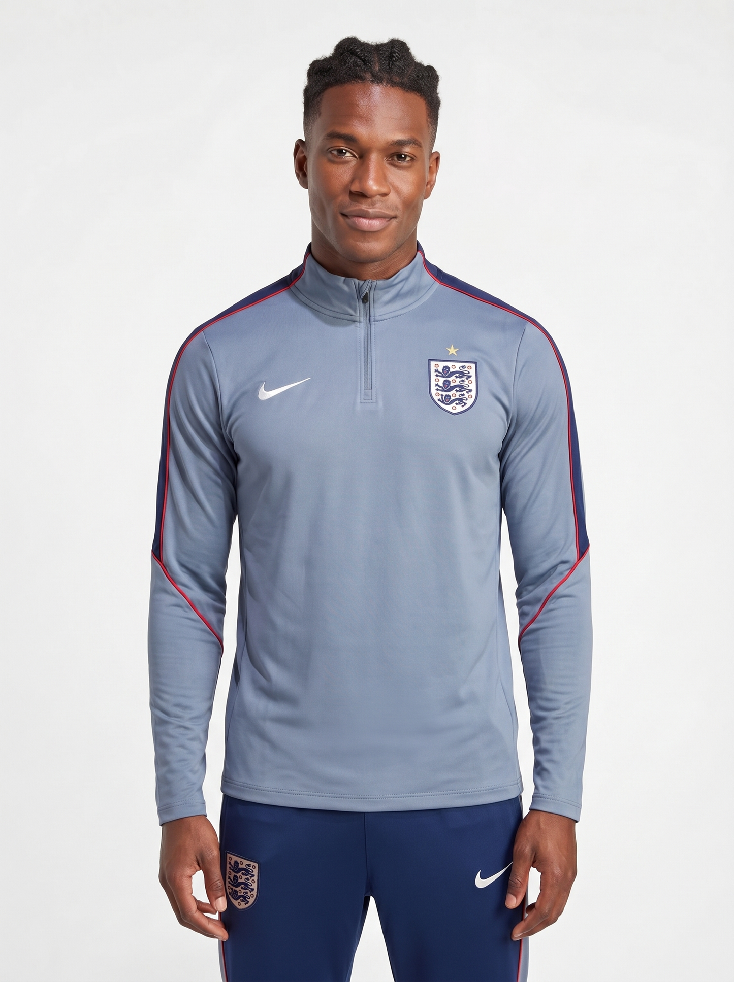 ENGLAND GREY AND NAVY TRACKSUIT
