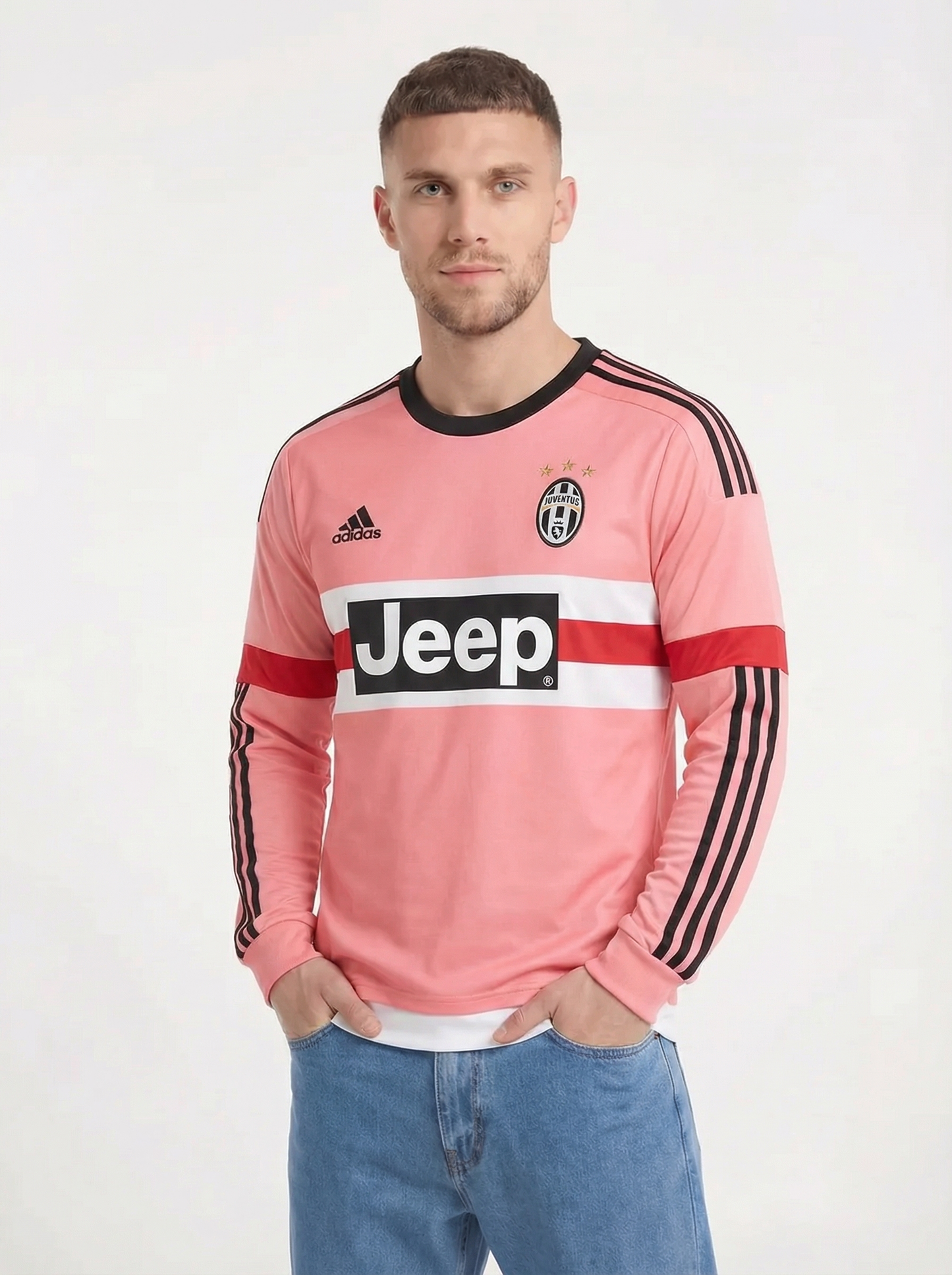 JUVENTUS TURIN AWAY LONG SLEEVE CLASSIC SHIRT 2015-16