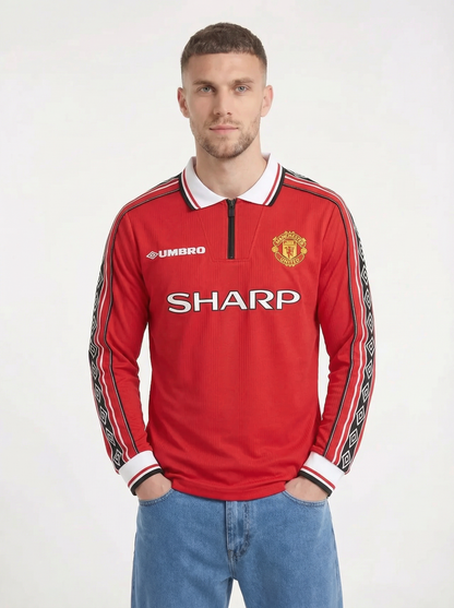 MANCHESTER UNITED FC CLASSIC LONG SLEEVE SHIRT 1998-99