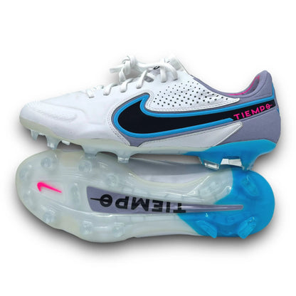 TIEMPO LEGEND 9 FG FOOTBALL BOOTS WHITE BLUE