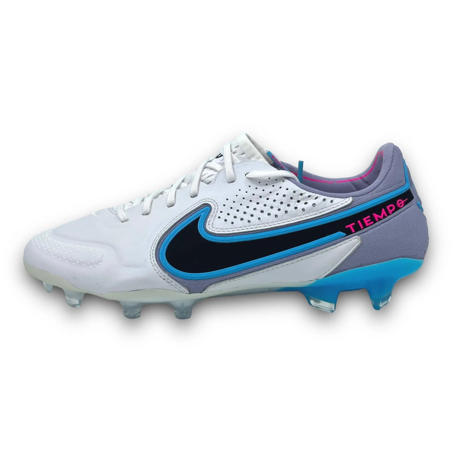 TIEMPO LEGEND 9 FG FOOTBALL BOOTS WHITE BLUE