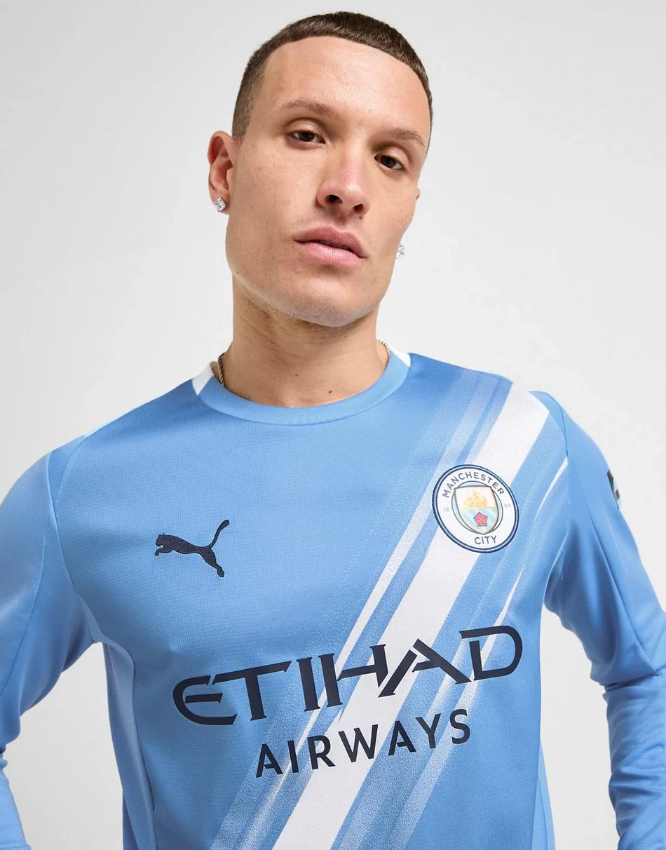 PUMA MANCHESTER CITY FC 2025/26 LONG SLEEVE HOME SHIRT